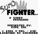 Sumo Fighter (USA) Title Screen